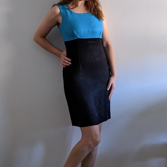 1980's Colour Block Dress Set - Picture 3 of 9